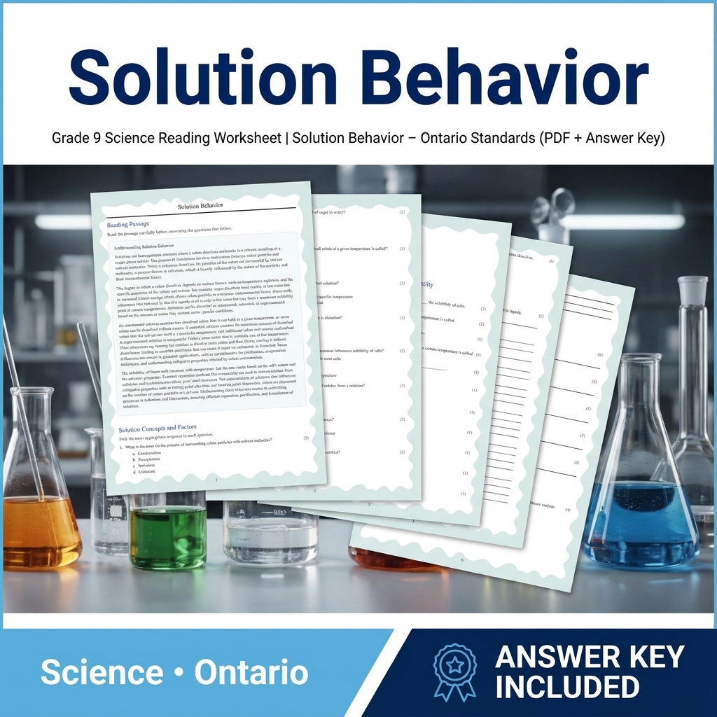 Grade 9 Science Bundle – Comprehensive NGSS-aligned Activities & Answer Keys — included worksheet 26