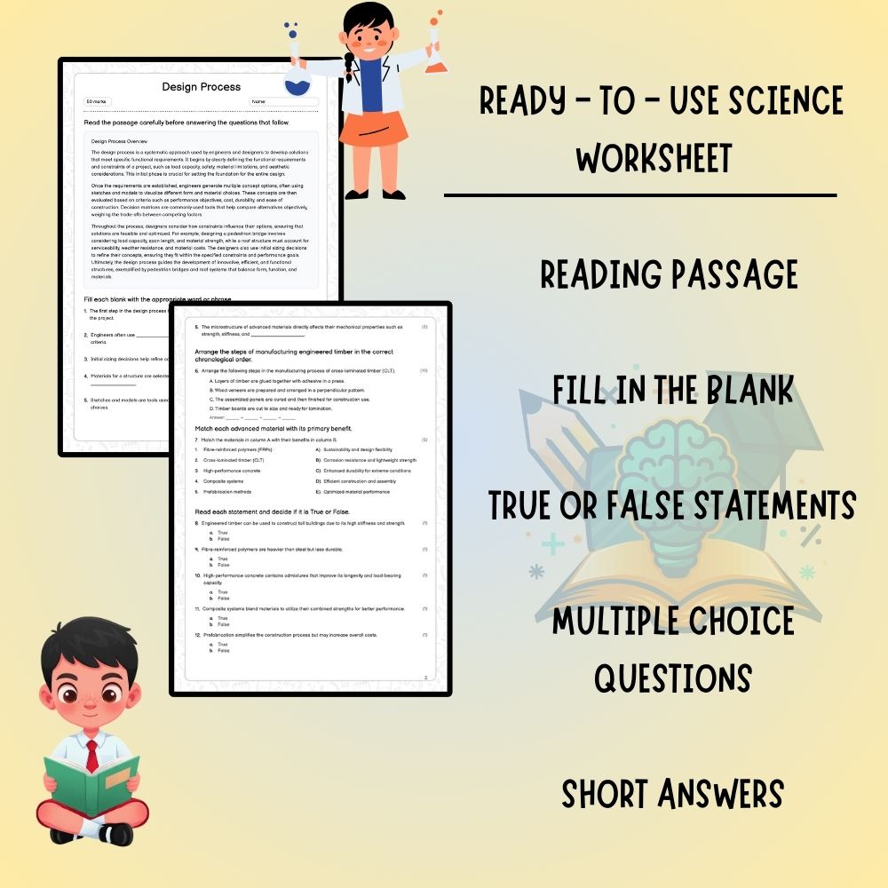Grade 7 Science worksheet worksheet — Grade 7 Science - Design Process Worksheet (PDF) – Ontario Standards — page 2