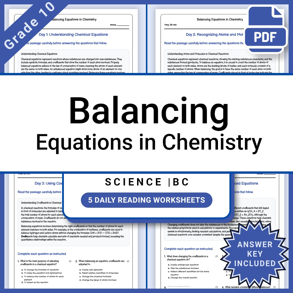 Grade 10 Science Full Year Curriculum Bundle | Physics, Genetics & Core Concepts — included worksheet 23