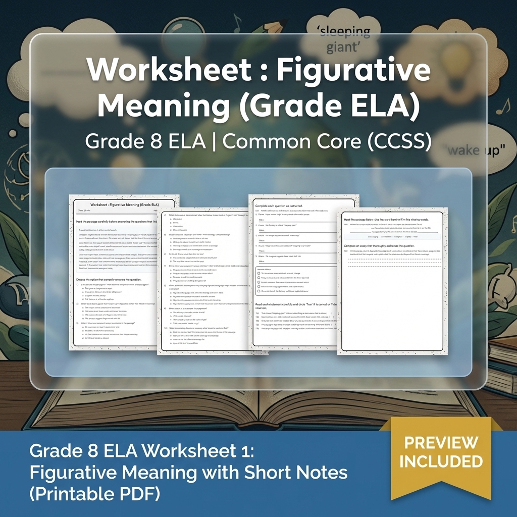 Grade 8 Clarity, Evidence & Argument Writing ELA Full-Year Bundle CCSS — included worksheet 18