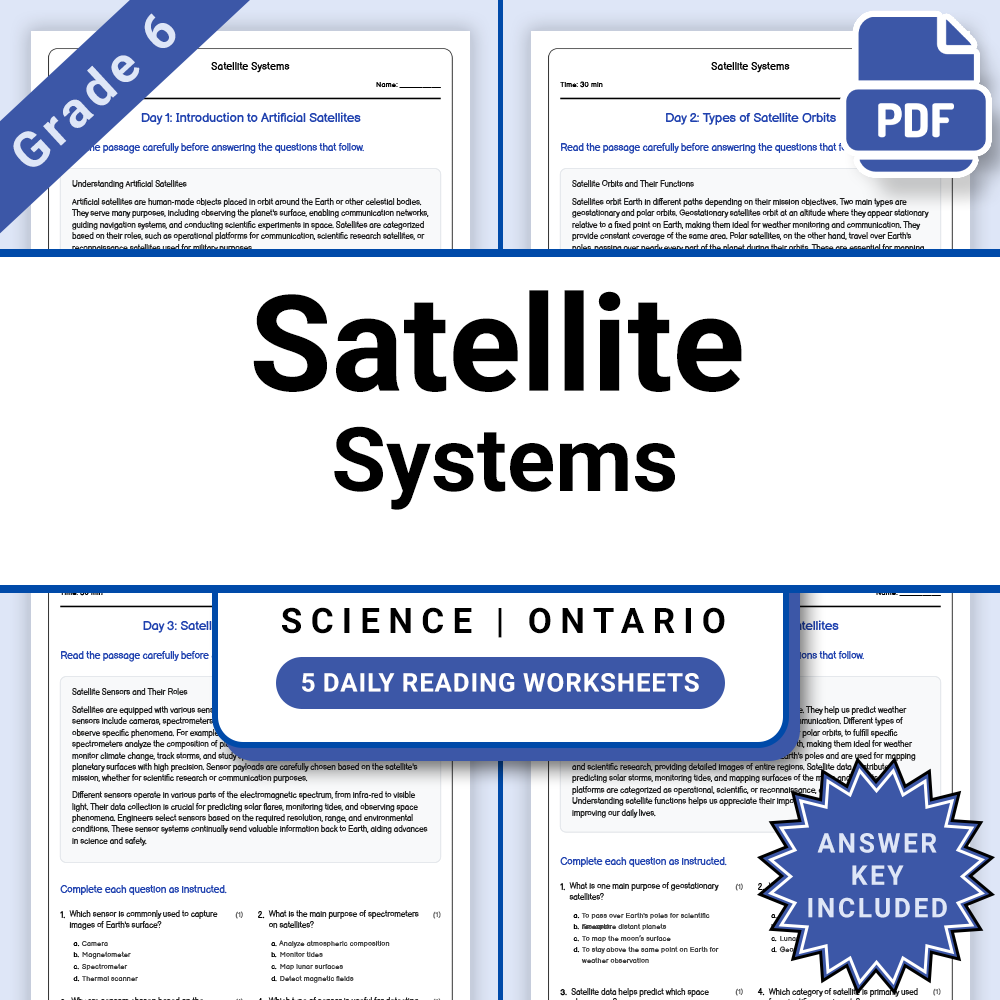 Grade 6 Science Lesson Bundle | Sun, Earth, Moon & Space Concepts — included worksheet 6