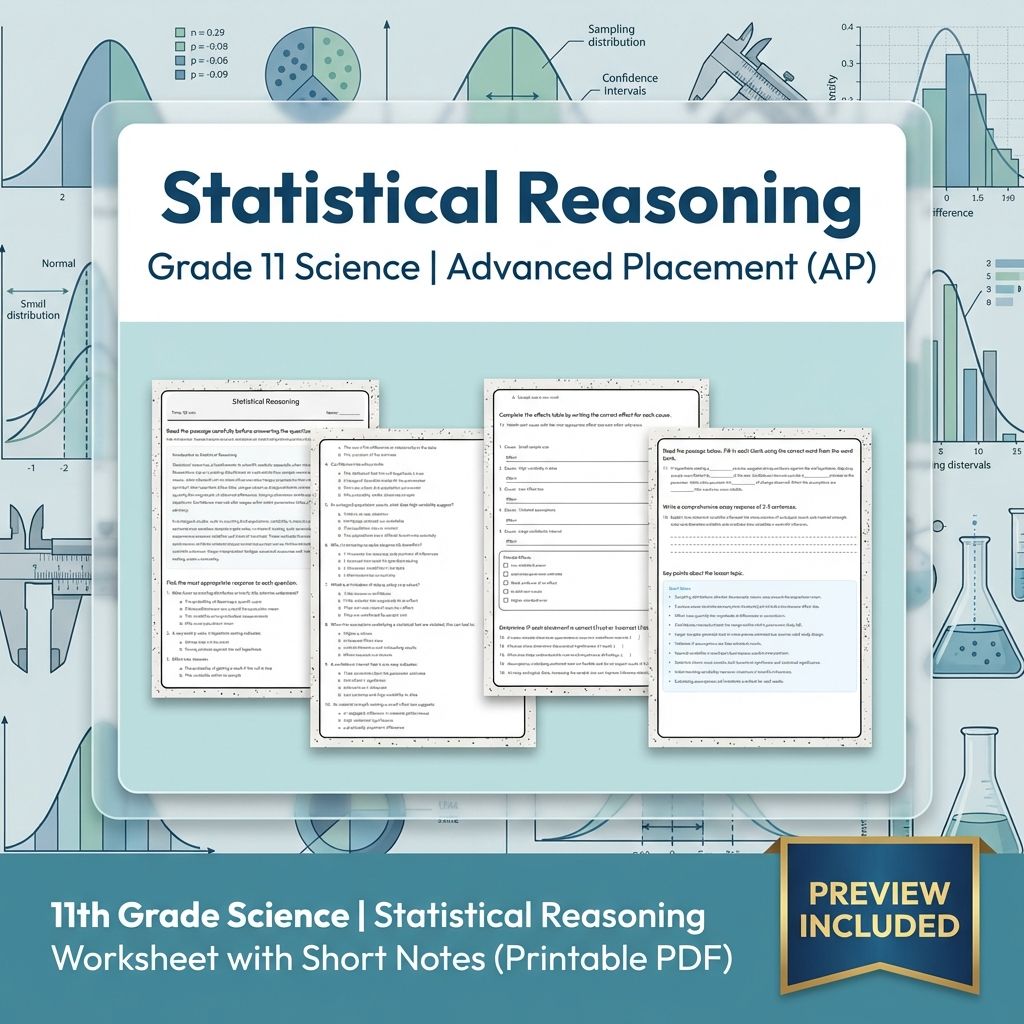 Grade 11 Science Unit Bundle | Data Analysis & Scientific Reasoning Worksheets — included worksheet 4