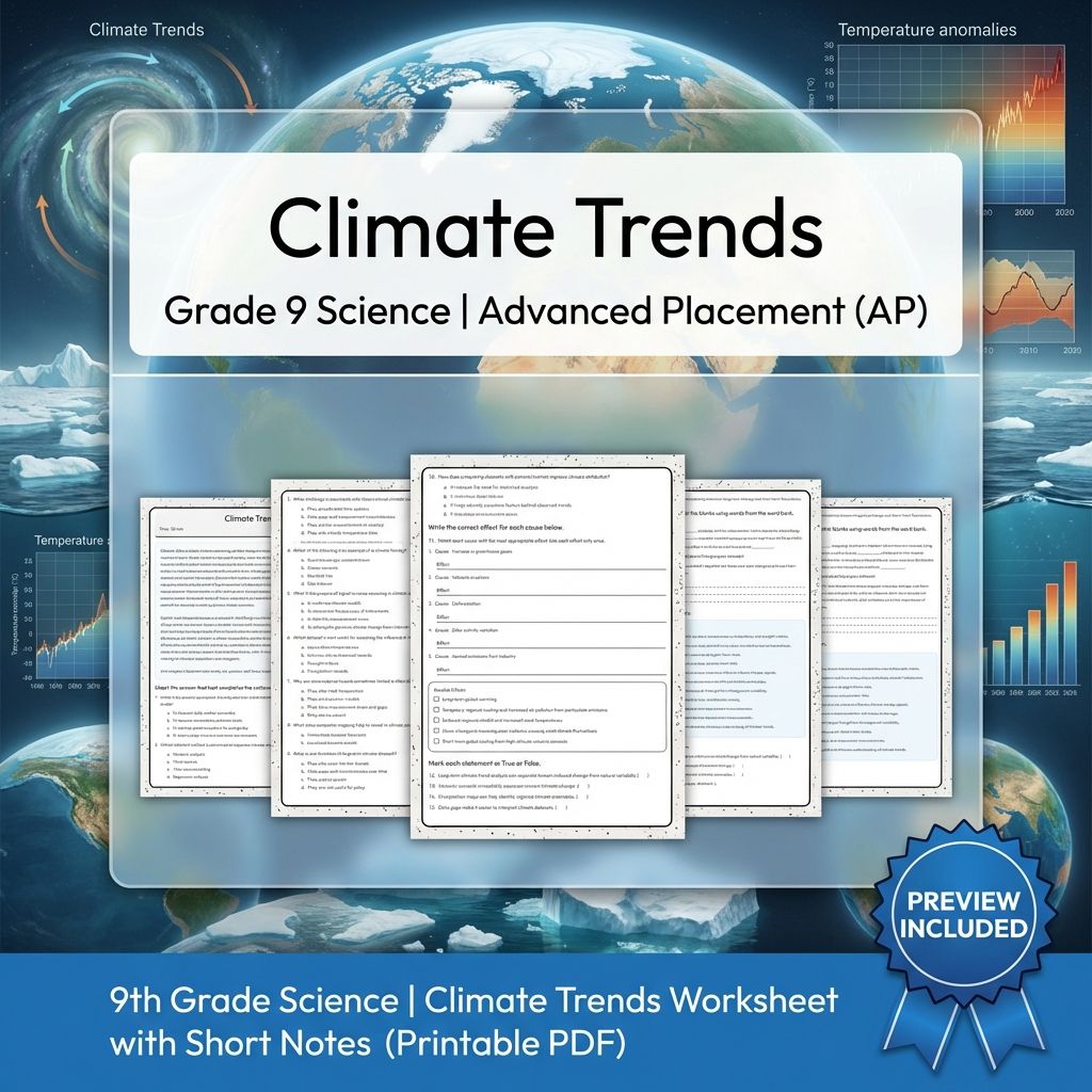 Grade 9 Science Worksheet Bundle | Comprehensive STEM Practice Pack (PDF) — included worksheet 23