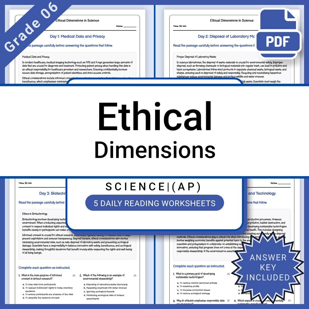 Grade 6 Science Lesson Bundle | TEKS-Aligned Activities and Worksheets — included worksheet 3