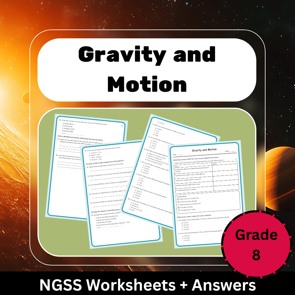 Grade 8 Science Worksheet Bundle | Cells, Climate, Evolution & Energy NGSS — included worksheet 17