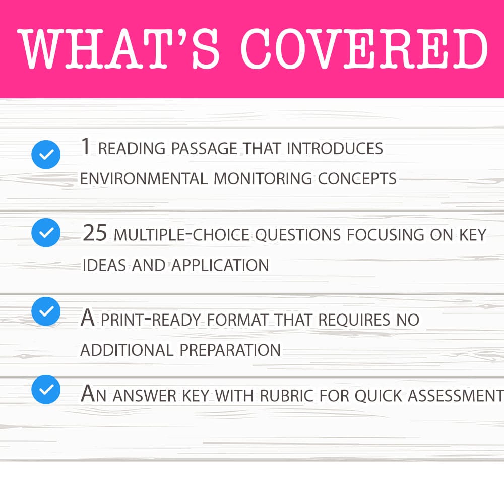 Grade 12 Science worksheet mcq paper worksheet — Grade 12 Science — Worksheet MCQ Paper on Environmental Monitoring — page 2
