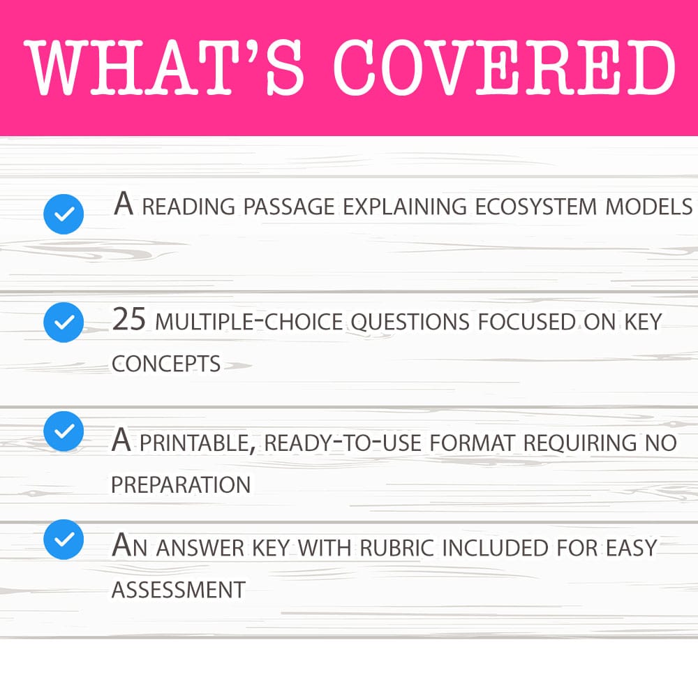Grade 8 Science worksheet mcq paper worksheet — Grade 8 Science — Worksheet MCQ Paper for Mastering Ecosystem Models | PDF…