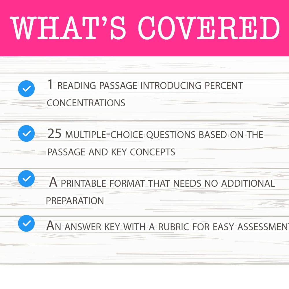 Grade 11 Science worksheet mcq paper worksheet — Grade 11 Science — Worksheet MCQ Paper for Mastering Percent Concentratio…