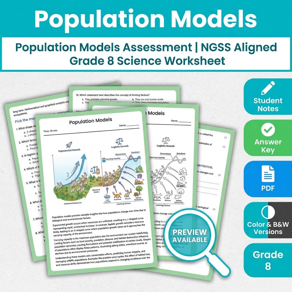 Grade 8 Science Full Year Bundle | NGSS Assessment Worksheets & Resources — included worksheet 19