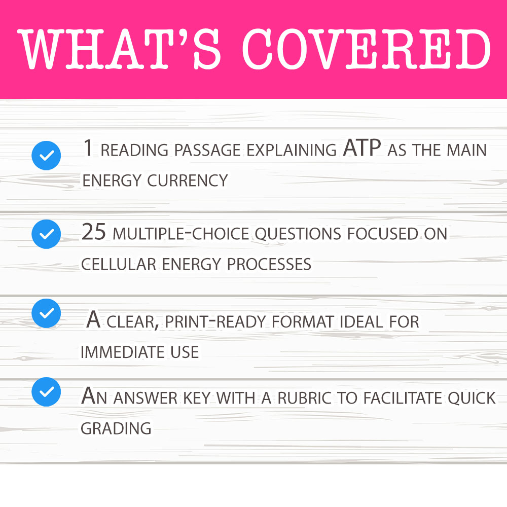 Grade 11 Science worksheet mcq paper worksheet — Grade 11 Science — Worksheet MCQ Paper for Mastering Energy Currency — pa…