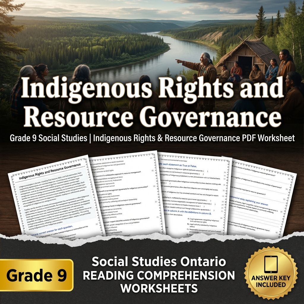Grade 9 Social Studies | Community, Environment, & Urban Planning Strategies — included worksheet 20