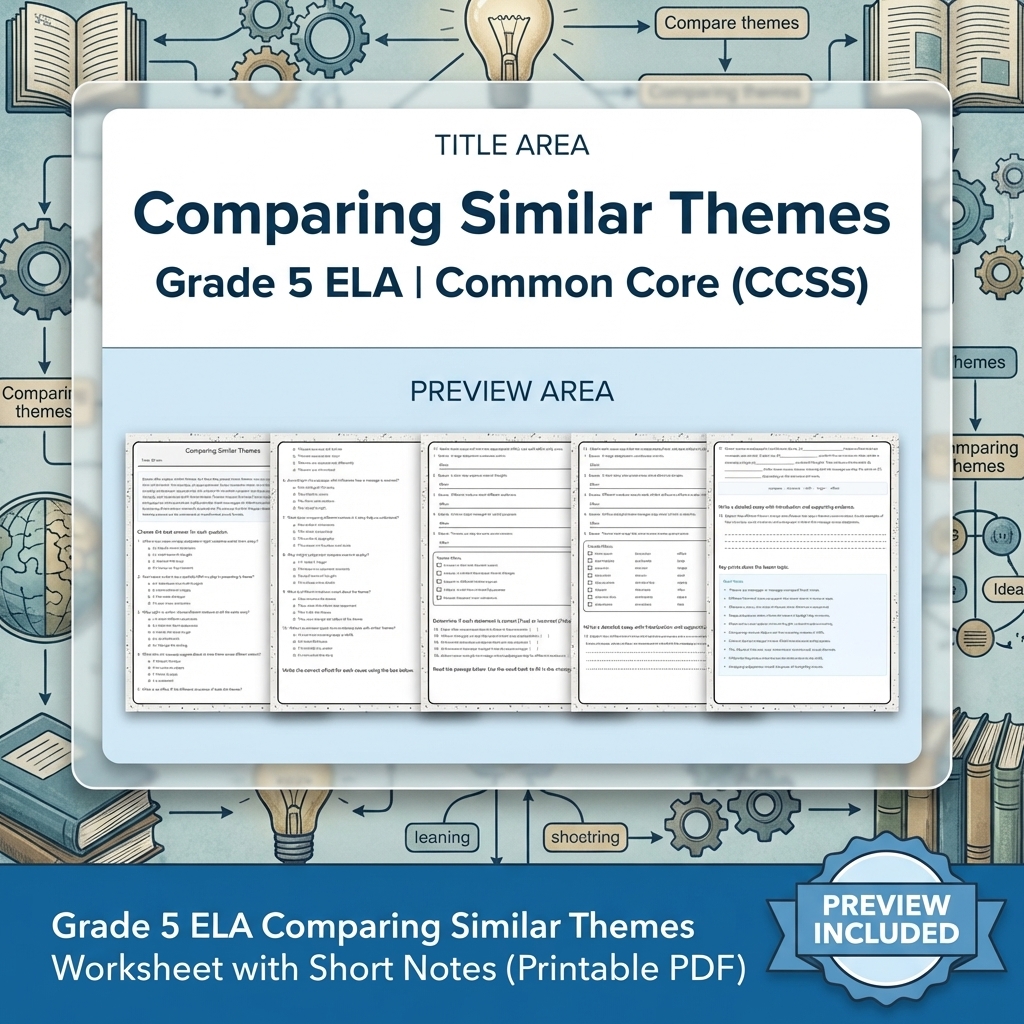 Grade 5 Text Evidence, Writing, and Language ELA Full-Year Bundle — included worksheet 21