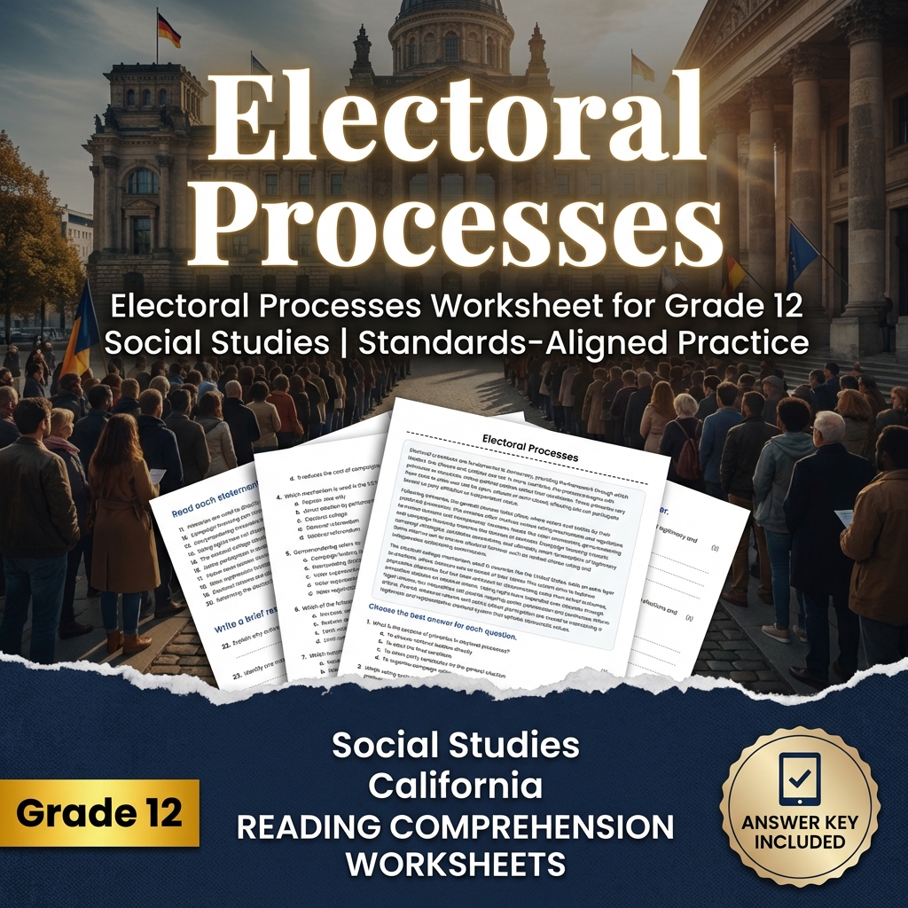 Electoral Processes Worksheet for Grade 12 Social Studies