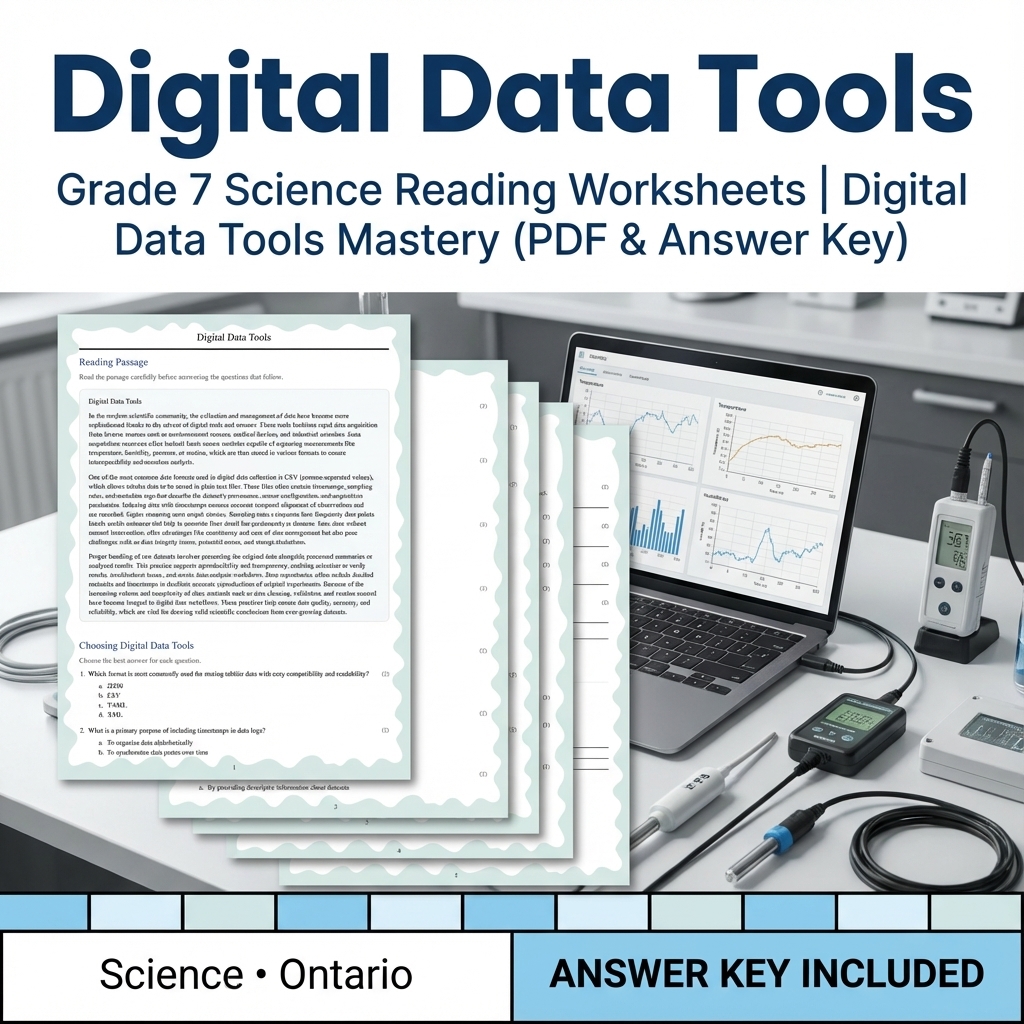 Grade 7 Science Unit Bundle | Inquiry, Data & Modeling Skills — included worksheet 5