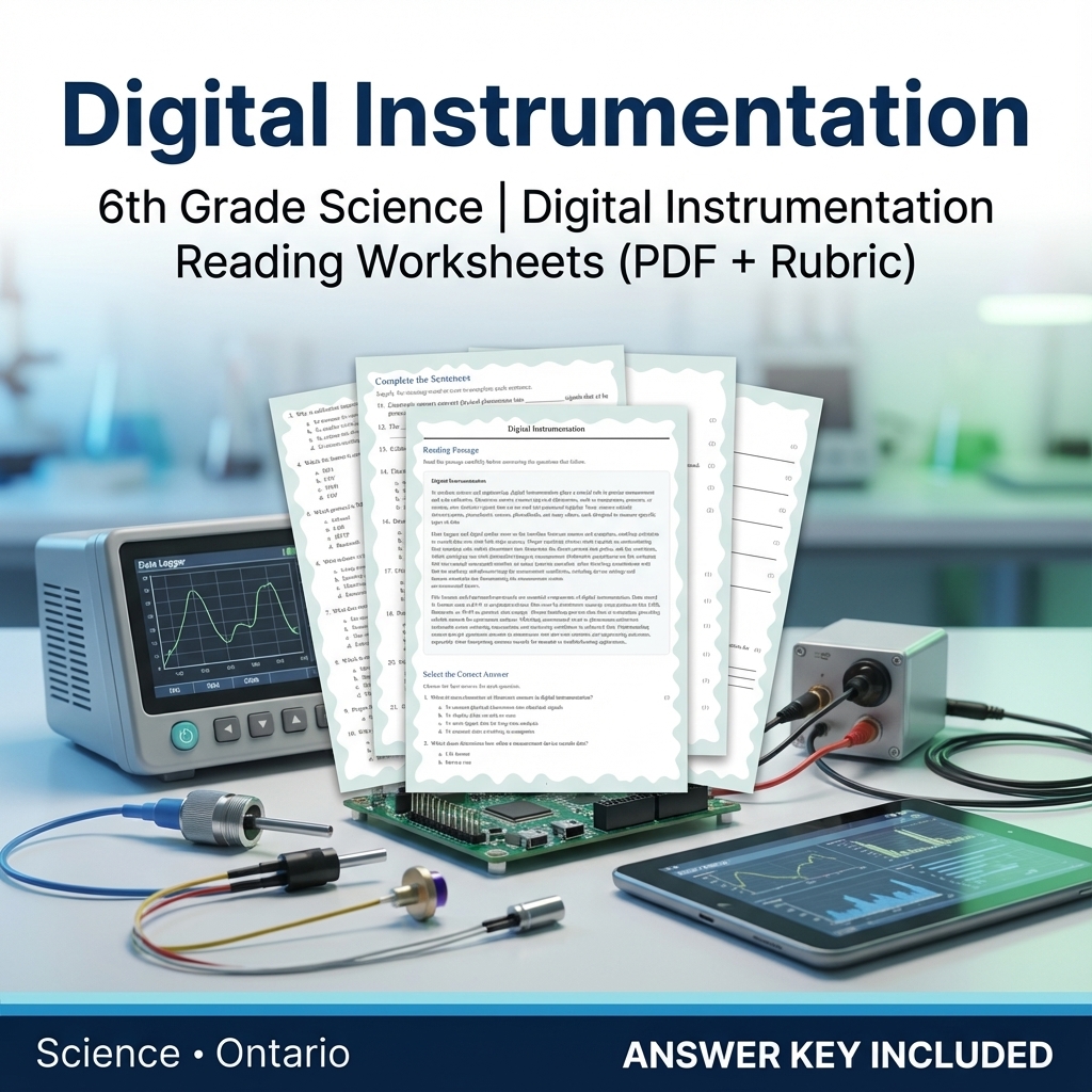Grade 6 Science – Ecology, Circuits, Astronomy & More (PDF + Answer Key ) — included worksheet 21