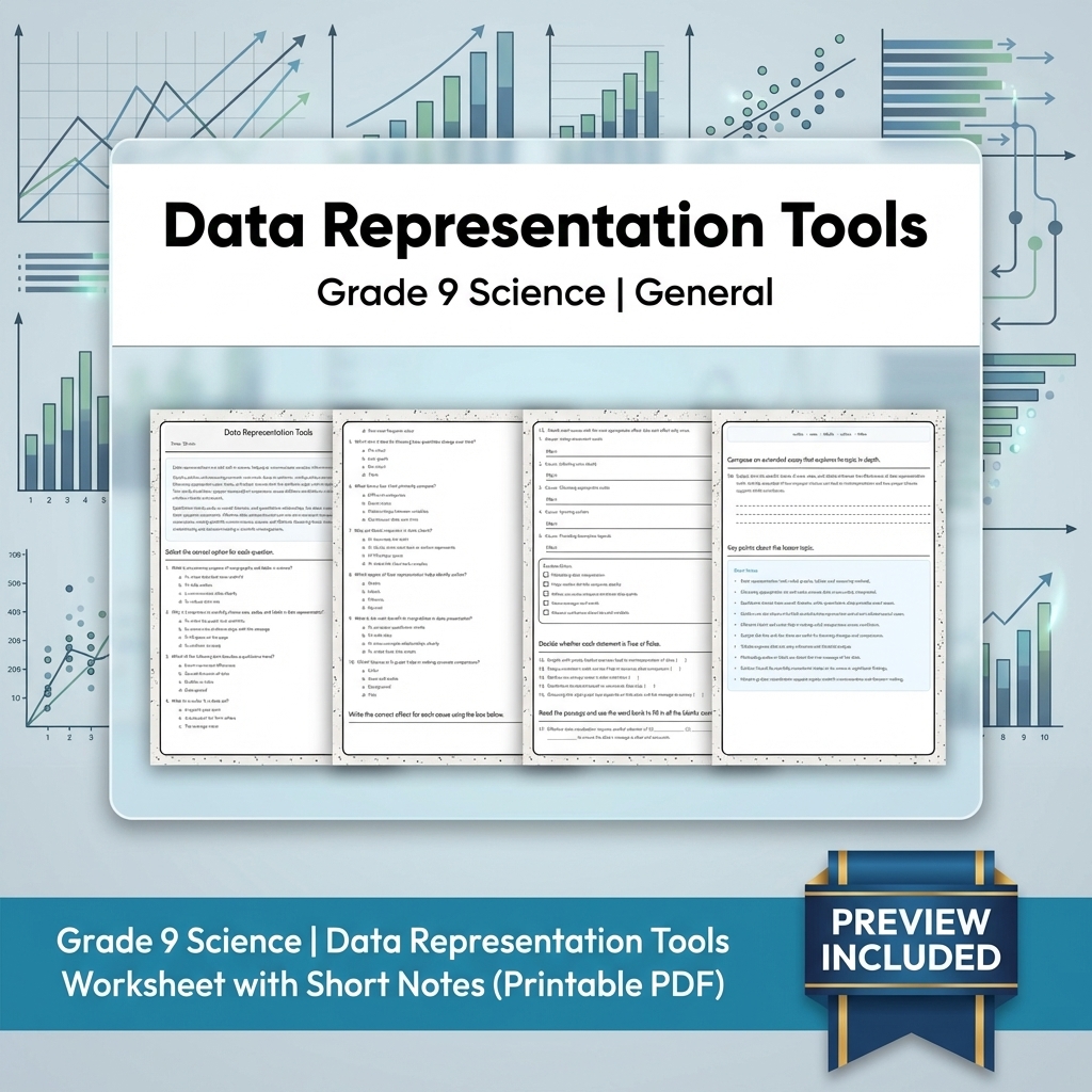 Grade 9 Science Data & Model Reasoning Full-Year Bundle: General Framework — included worksheet 14