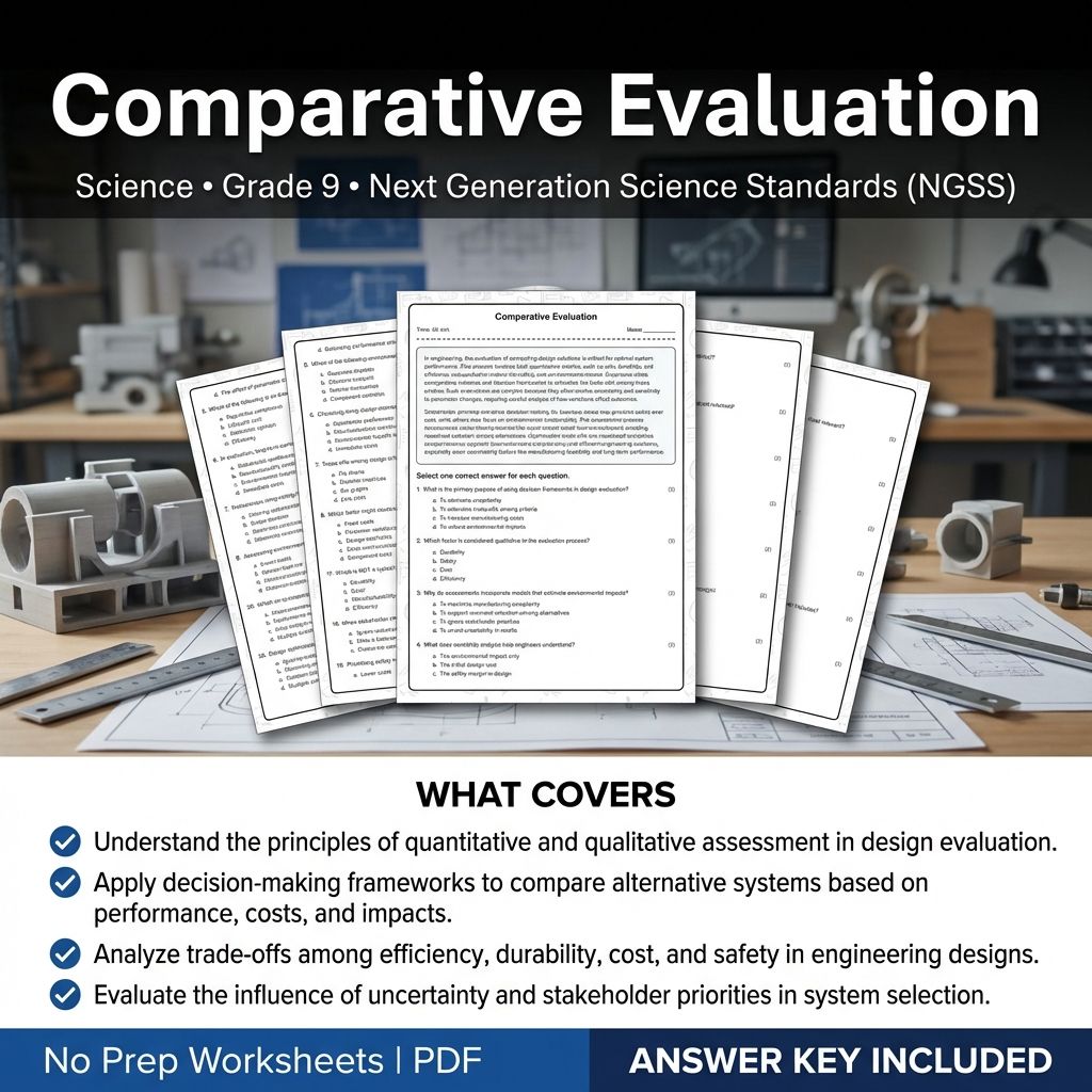 Grade 9 Science Worksheet Bundle | Physics, Biology, Earth & Energy Topics — included worksheet 24