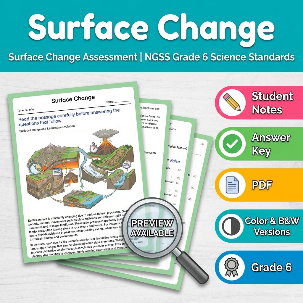 Grade 6 Science Mini Bundle – Earth's Systems NGSS Standards-Aligned — included worksheet 2