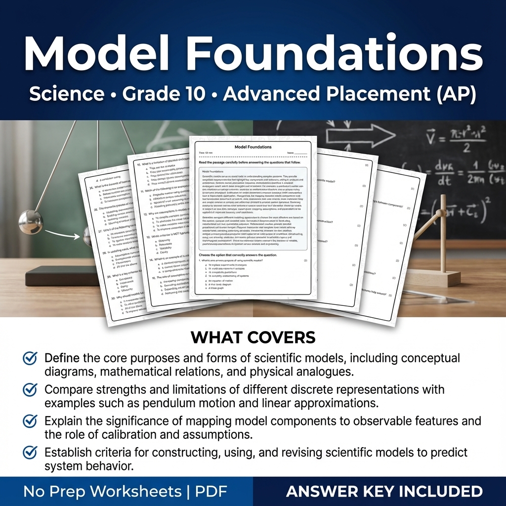 Grade 10 Science Worksheet Bundle – Physics, Biology & Earth Science PDF — included worksheet 30