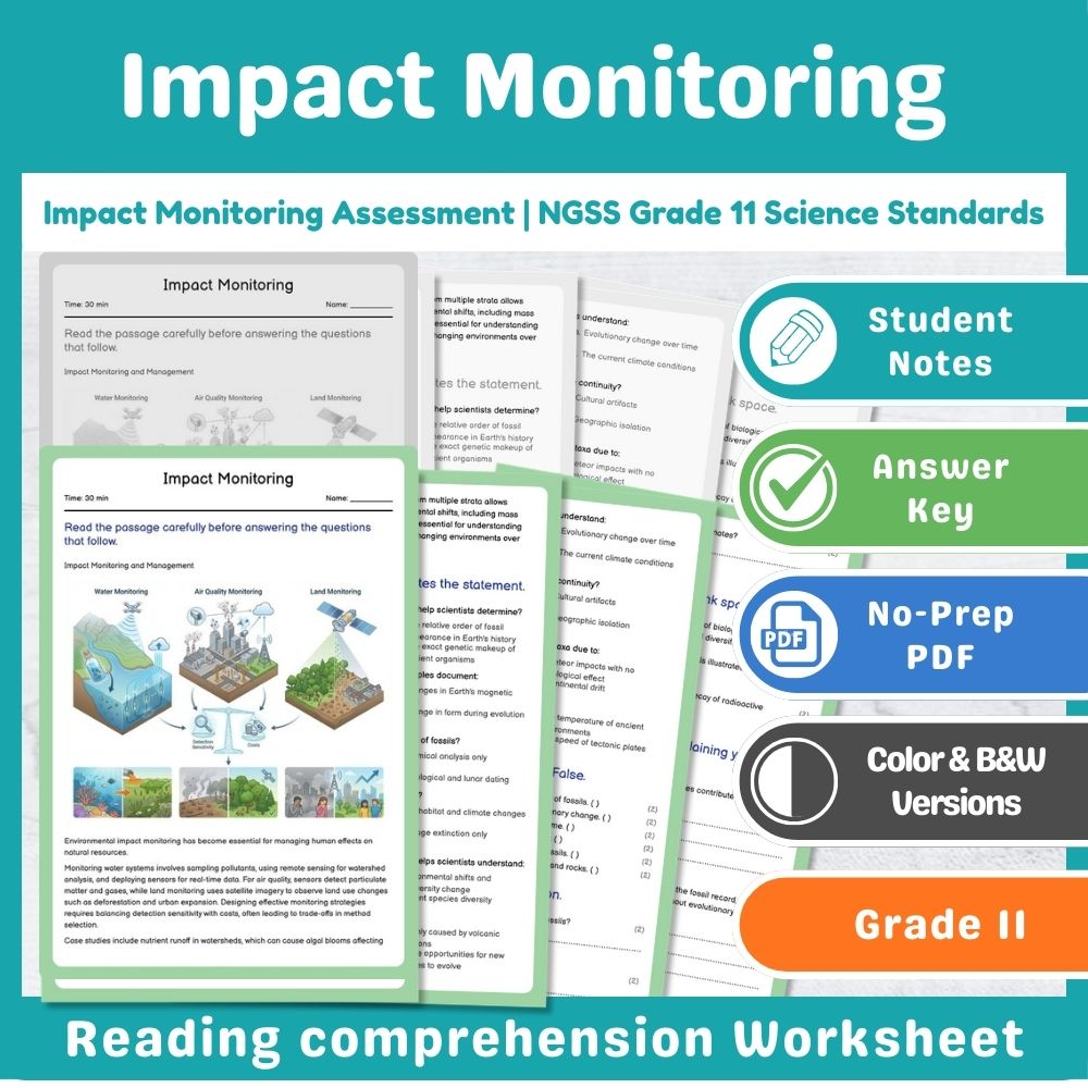 Grade 11 Science Mini Bundle | Earth and Human Activity NGSS Not Specified — included worksheet 4