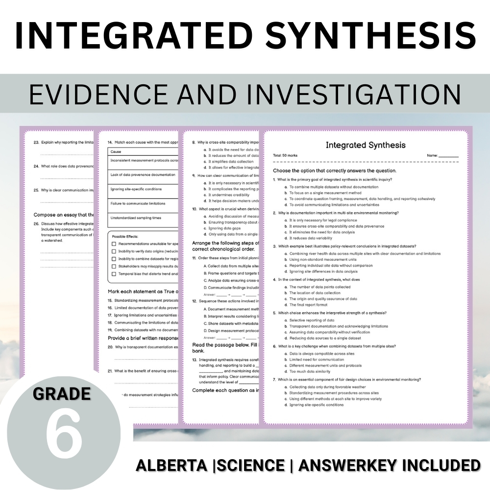 Grade 6 Science Worksheet Bundle – Comprehensive Assessment & Practice Pack — included worksheet 24