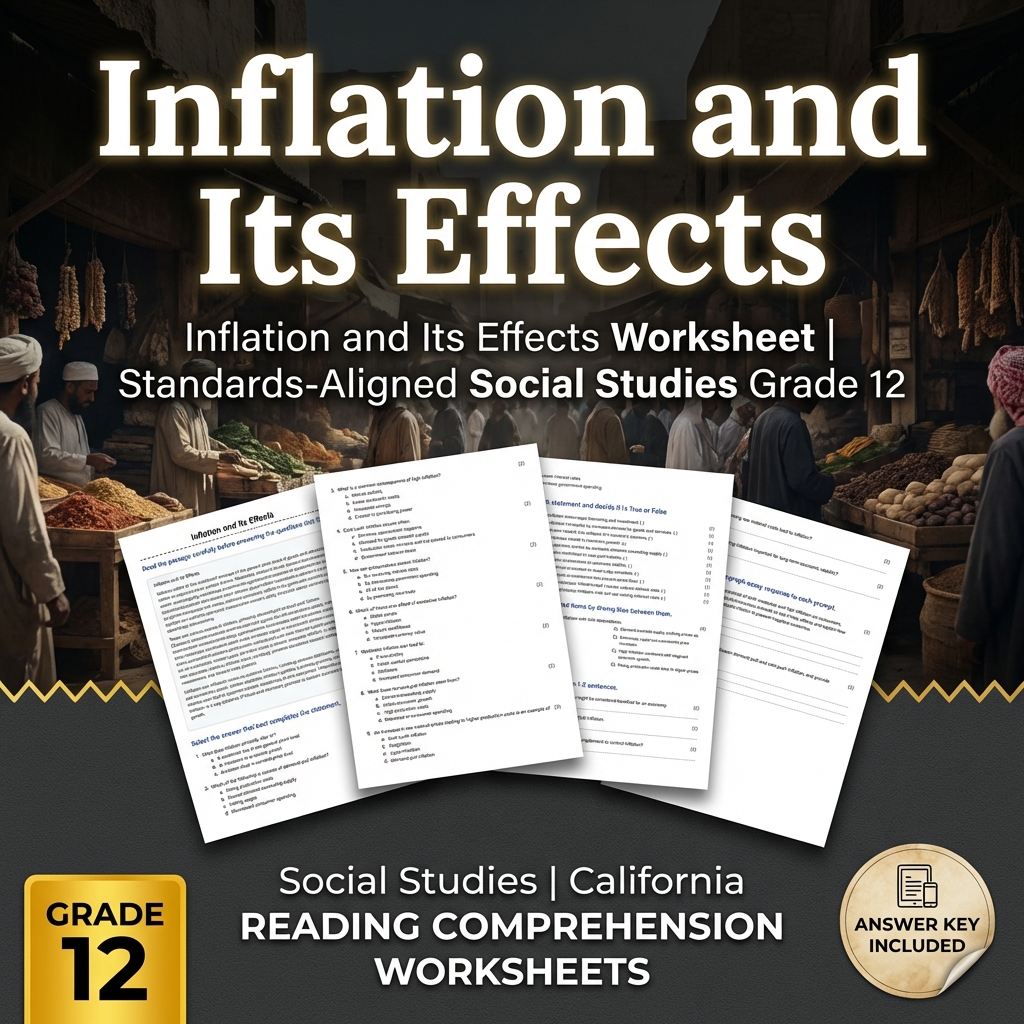 Inflation and Its Effects Worksheet | Standards-Aligned Social Studies Grade 12