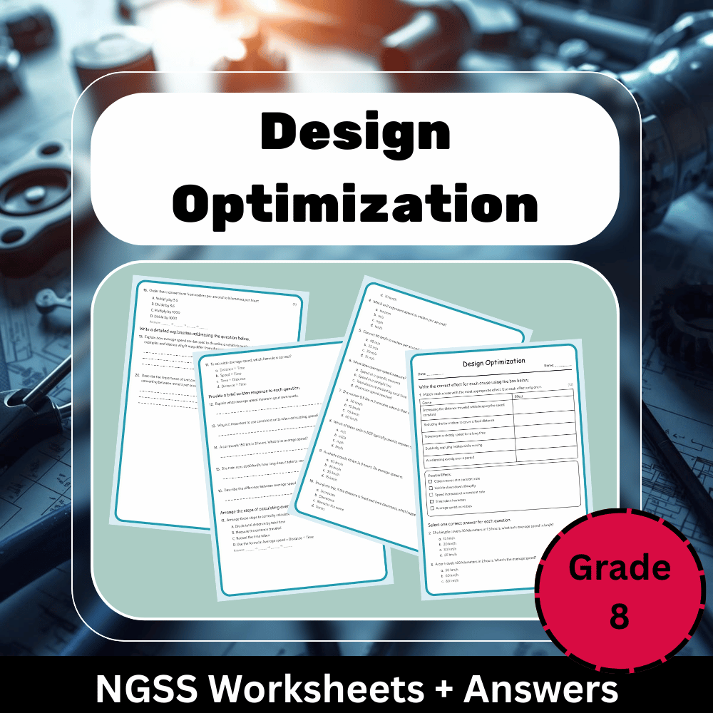 Grade 8 Science Worksheet Bundle | Cells, Climate, Evolution & Energy NGSS — included worksheet 19