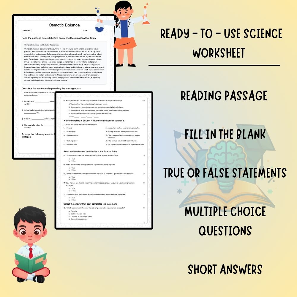 Grade 8 Science worksheet worksheet — Grade 8 Science | Osmotic Balance Worksheet (PDF) – Ontario Standards — page 2