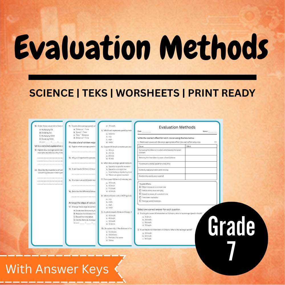 Grade 7 Science Worksheet Bundle – Ecosystems, Atomic Structure & Forces (TEKS Aligned) — included worksheet 24