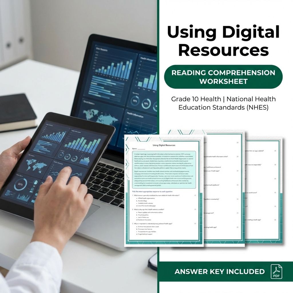 Grade 10 Health Unit | Accessing Reliable Information & Services Worksheet  — included worksheet 2