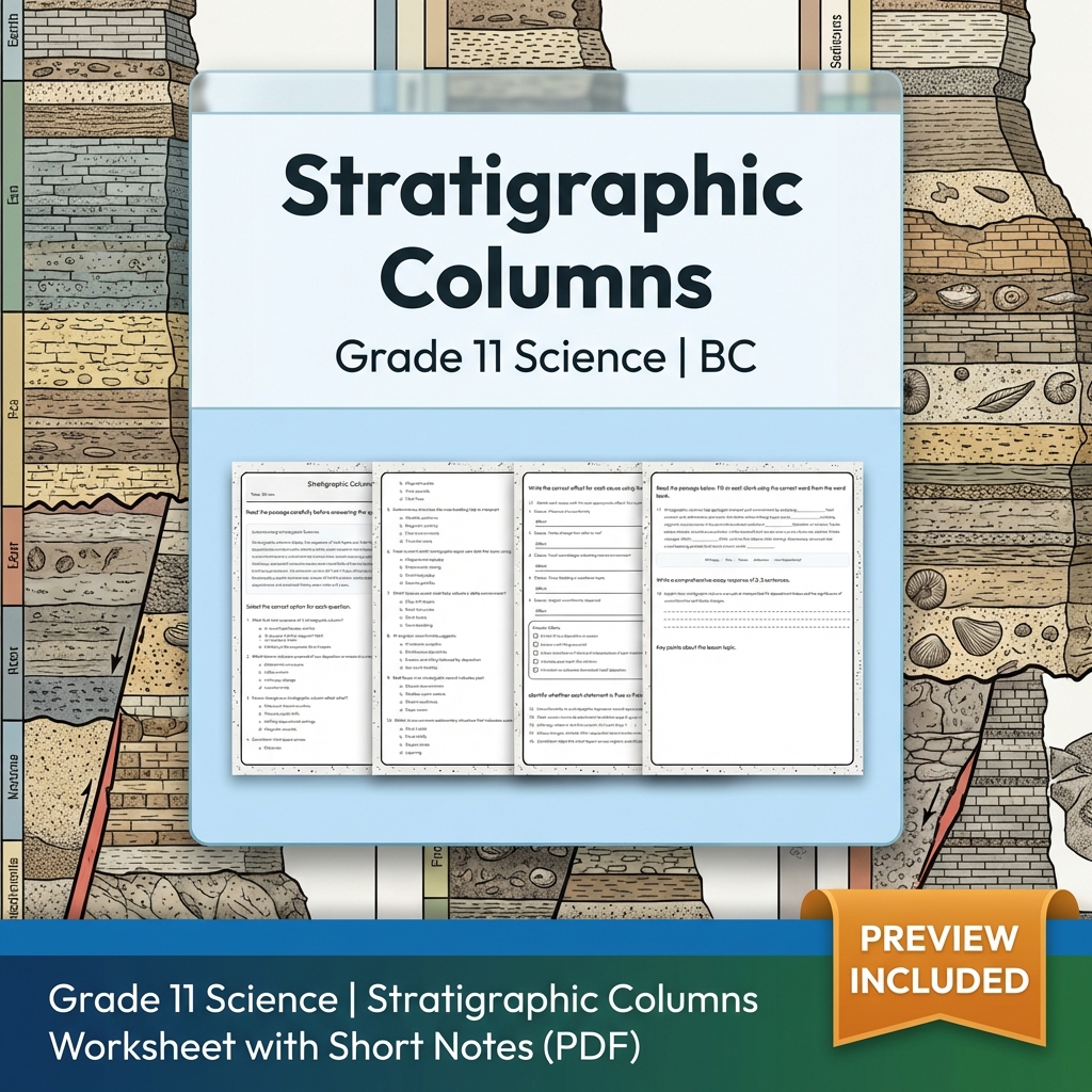 Grade 11 Science Full Year Bundle | Atomic Theory, Biology, Motion & Energy Worksheets — included worksheet 23