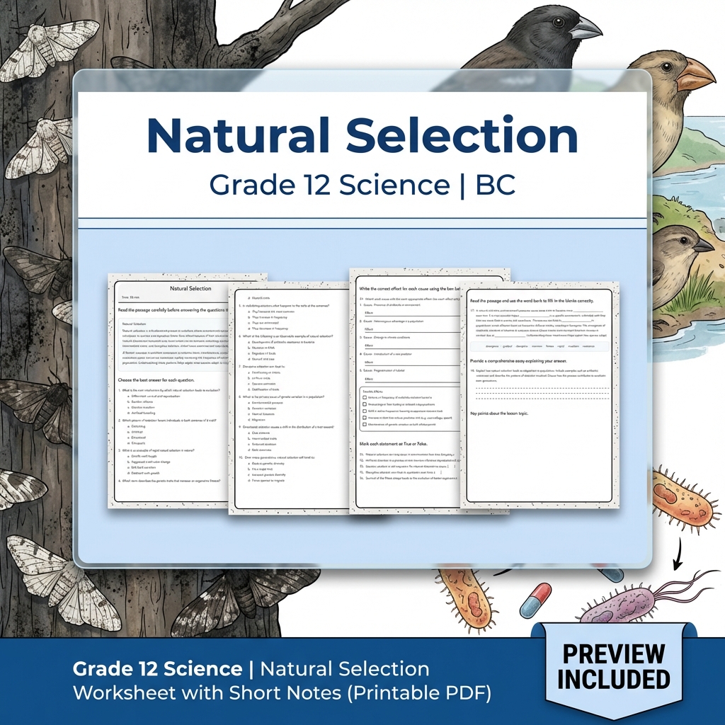 Grade 12 Science Full Year Bundle | Thermochemistry, Earth Systems, Genetics — included worksheet 21
