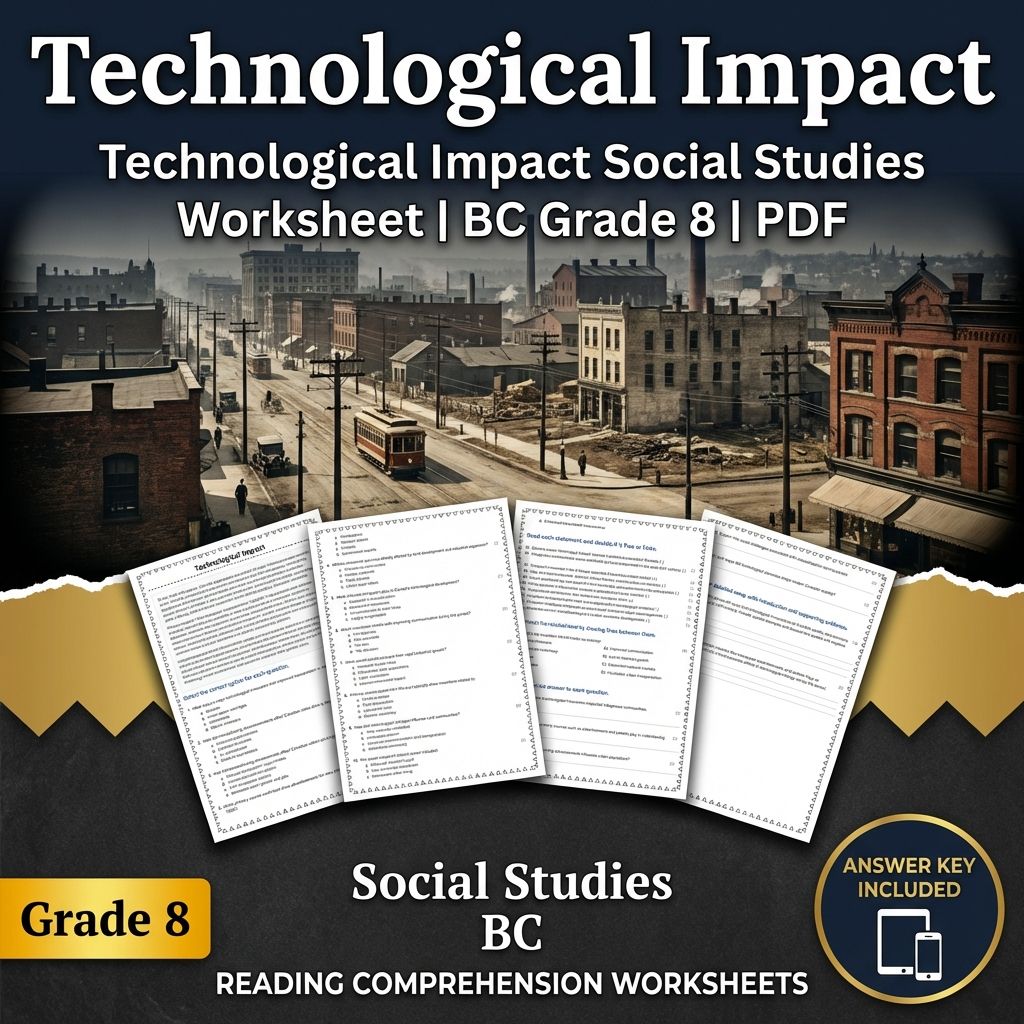 Grade 8 Social Studies | Industrialization and Urbanization Bundle — included worksheet 4