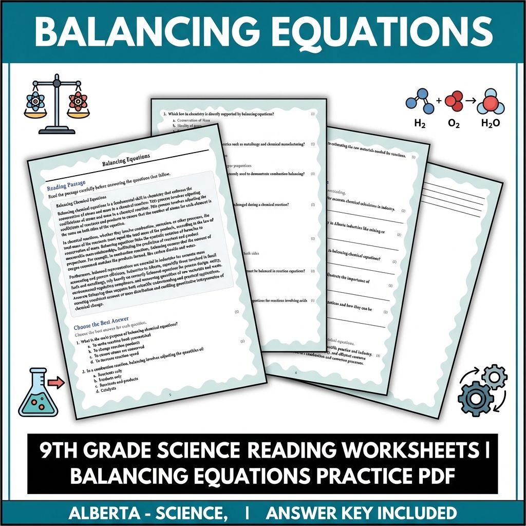 Grade 9 Science | Physics, Biology & Chemistry Mastery (Answer Key Included) — included worksheet 22