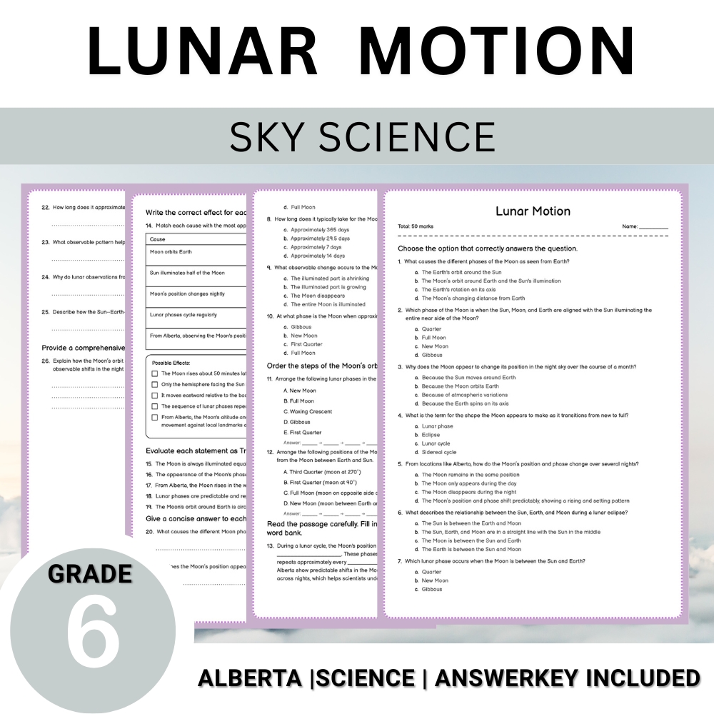 Grade 6 Science Worksheet Bundle – Comprehensive Assessment & Practice Pack — included worksheet 25