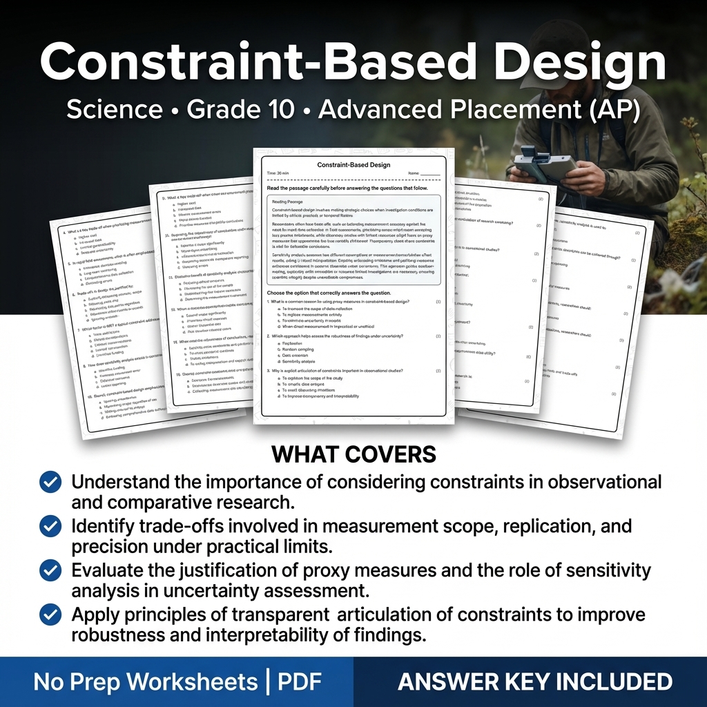 Grade 10 Science Worksheet Bundle – Physics, Biology & Earth Science PDF — included worksheet 31