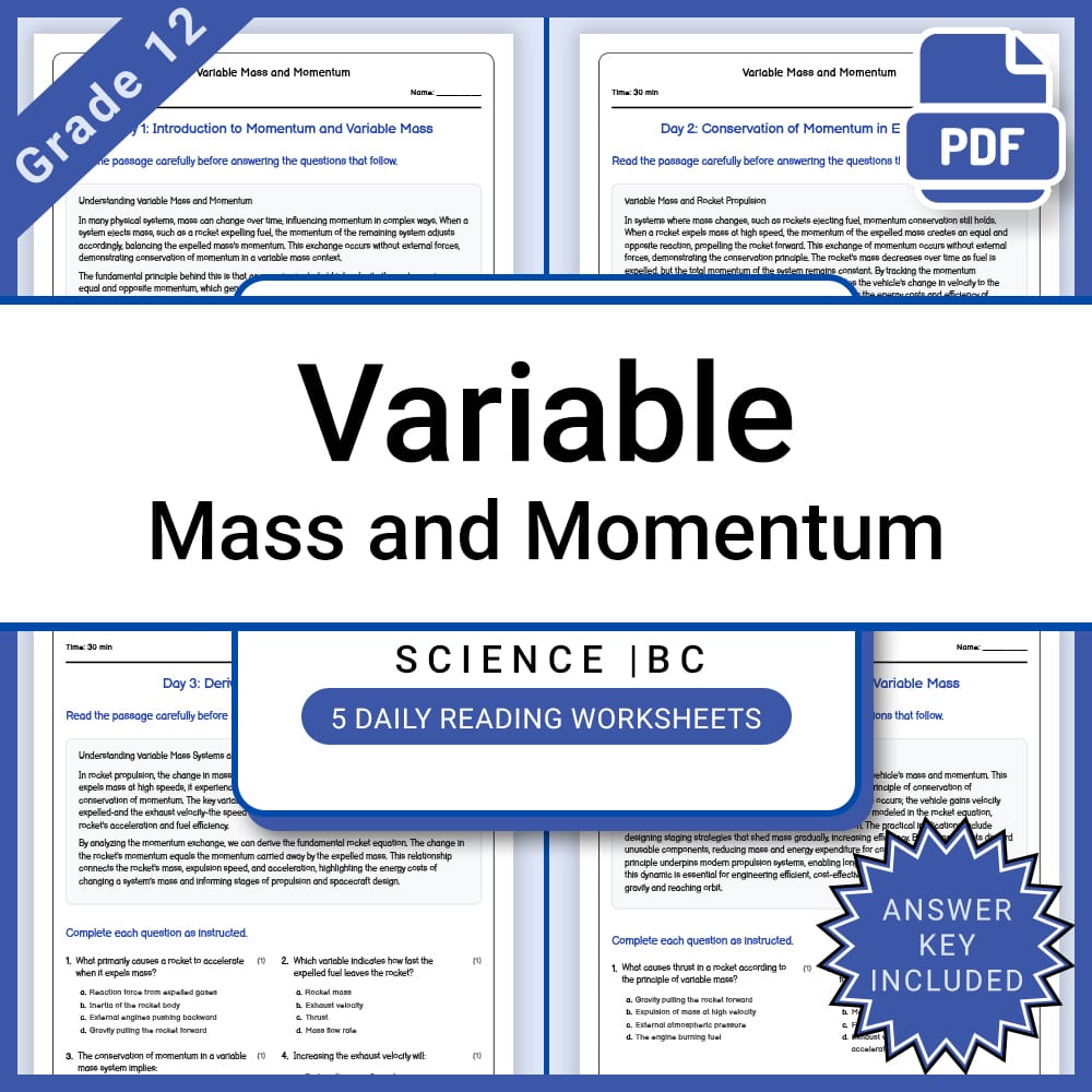 Grade 12 Science Lesson Group | Physics, Energy, Waves & Electromagnetism — included worksheet 10