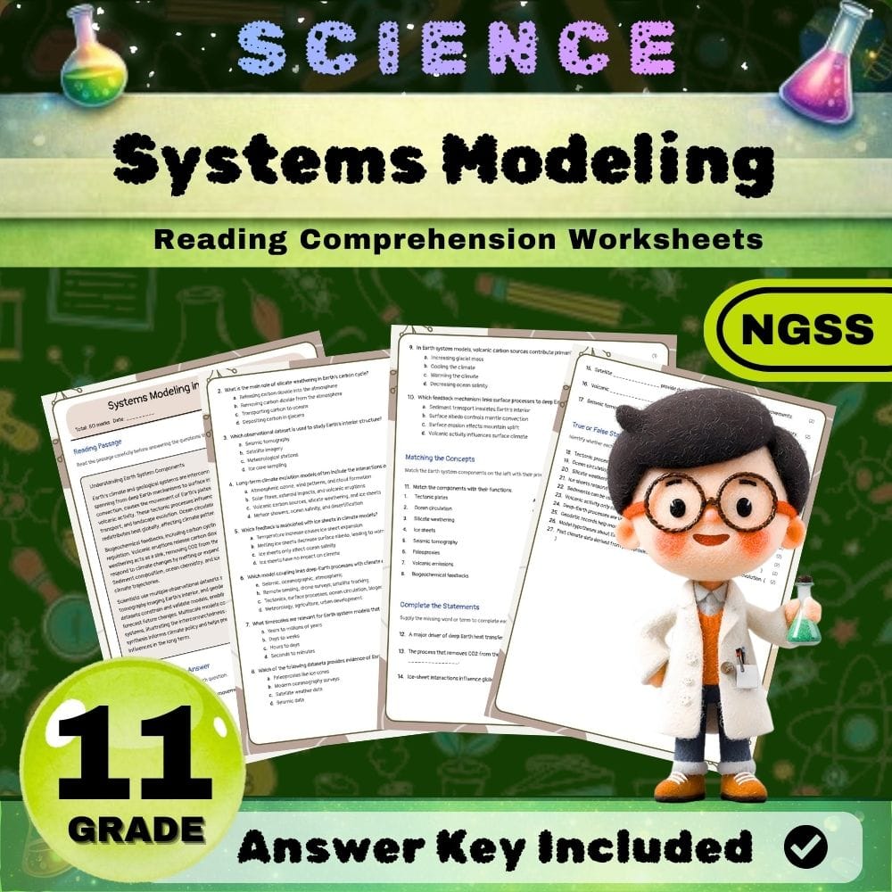Grade 11 Earth Systems Science Lesson Bundle – NGSS Modeling Worksheets — included worksheet 5