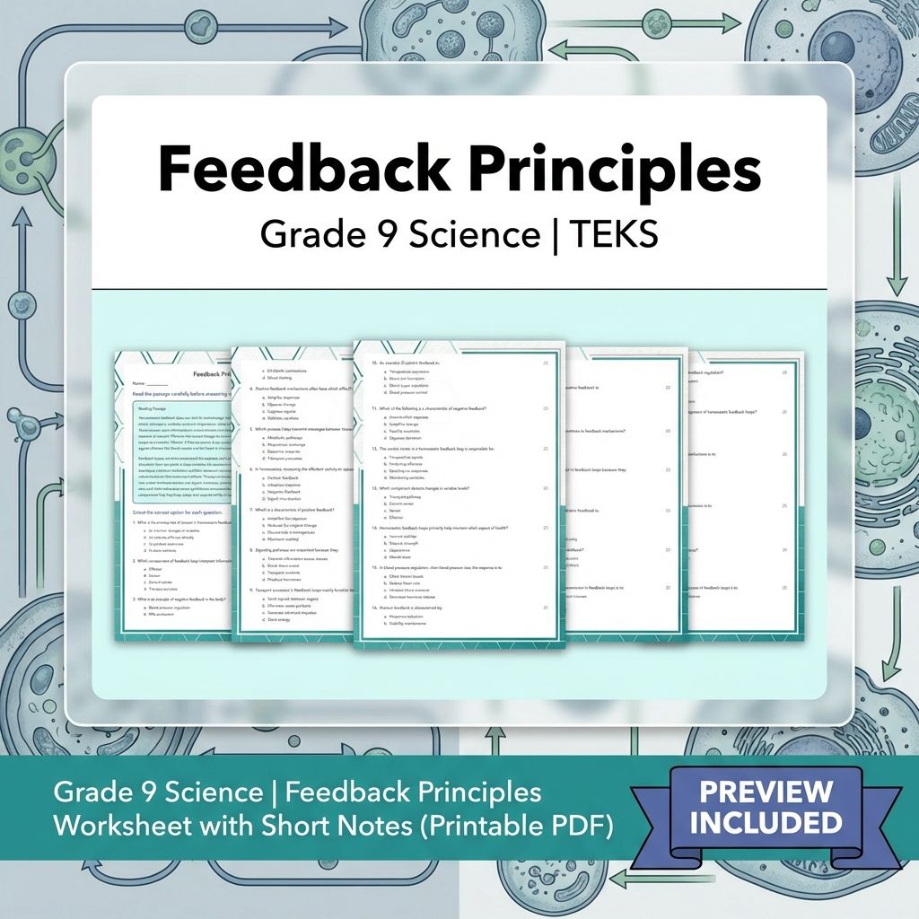 Grade 9 Science Worksheet Bundle: Cell Biology, Genetics & Ecology (Collection) — included worksheet 23