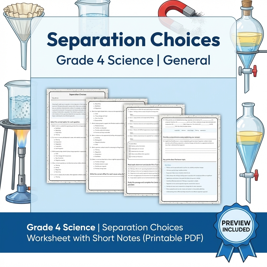 Grade 4 Science Lesson Group: Engaging Worksheets for Key Concepts — included worksheet 5
