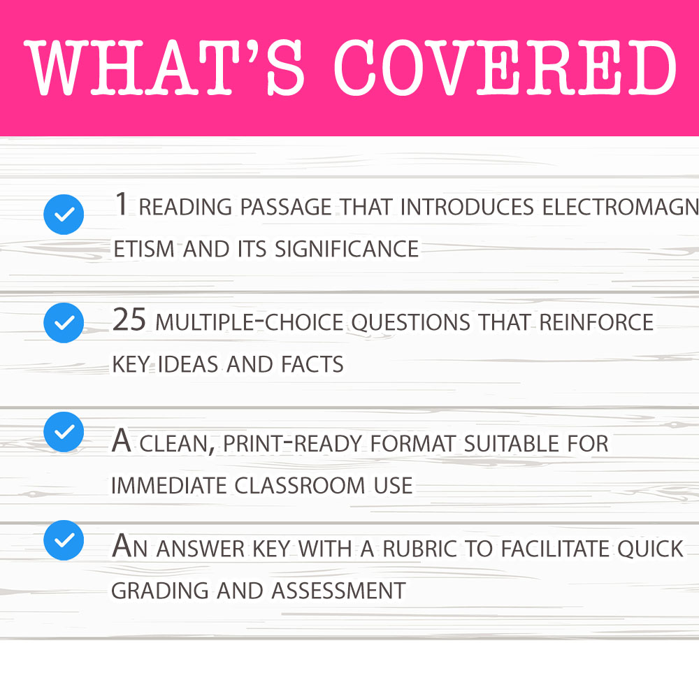 Grade 12 Science worksheet mcq paper worksheet — Grade 12 Science —  Mastering Introduction to Electromagnetism — page 2