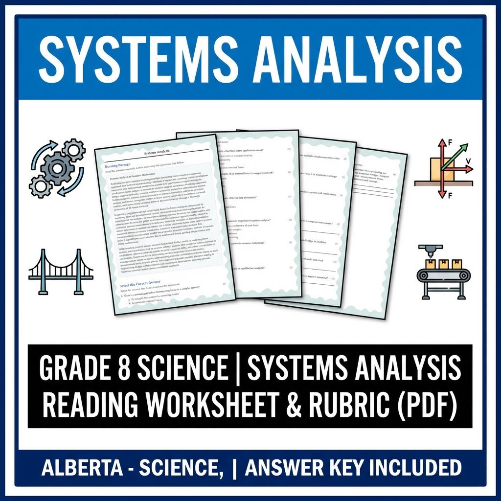 Grade 8 Science Bundle – Forces, Motion & Energy Worksheets (PDF & Answer Key) — included worksheet 6
