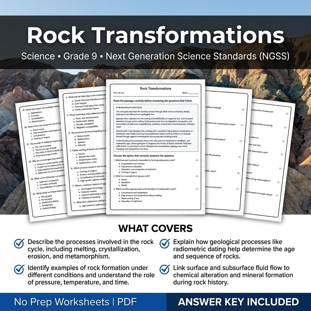 Grade 9 Science Worksheet Bundle | Physics, Biology, Earth & Energy Topics — included worksheet 25