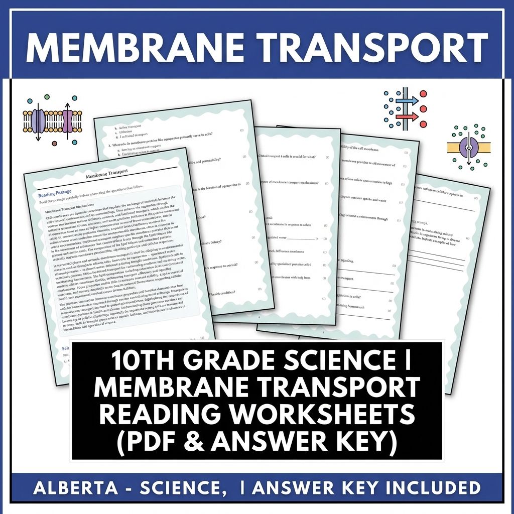 Grade 10 Science | Cell Systems, Energy, & Homeostasis (Standards-Aligned) — included worksheet 5