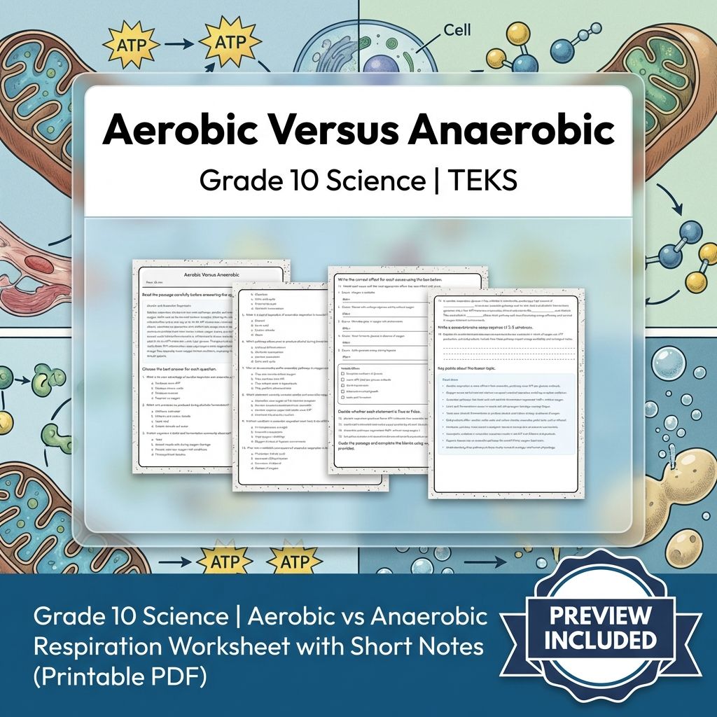 Grade 10 Science Worksheet Bundle – Genetics, Cell Biology & Ecology (PDF) — included worksheet 31