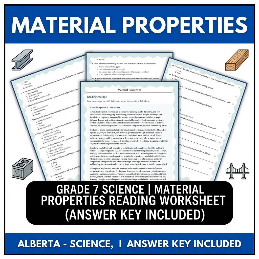 Grade 7 Science Worksheet Pack | Energy, Matter & Ecosystem Concepts — included worksheet 30