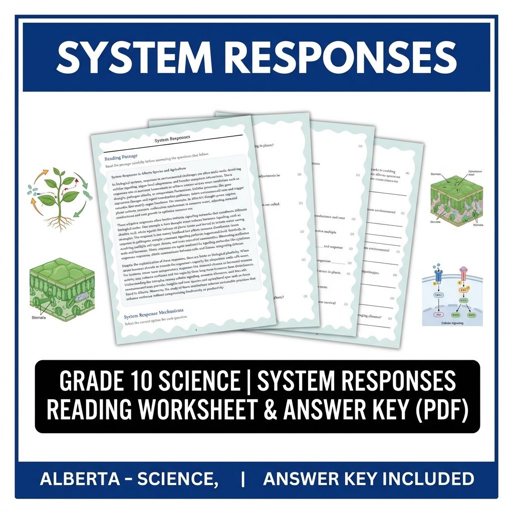 Grade 10 Science | Cell Systems, Energy, & Homeostasis (Standards-Aligned) — included worksheet 6