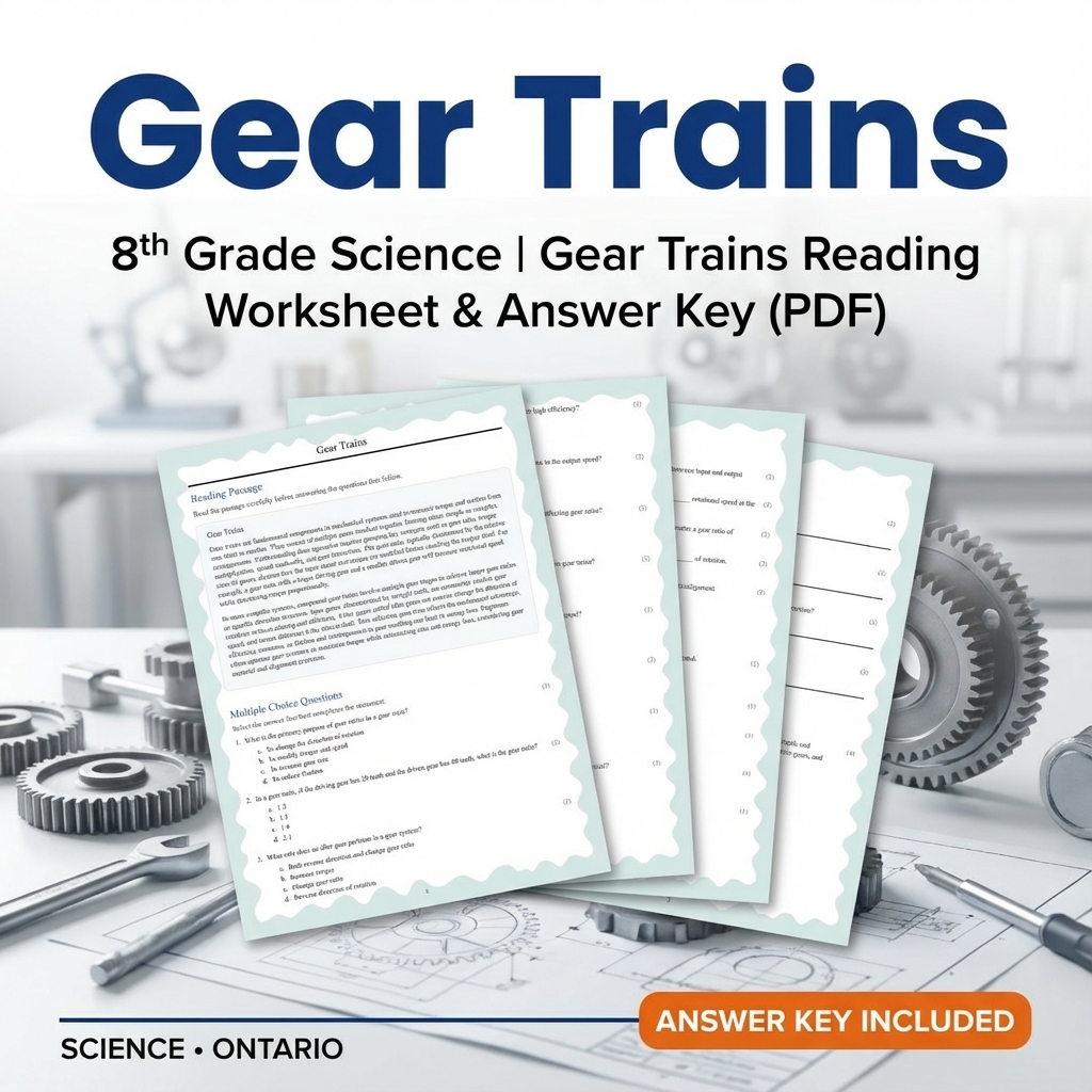 Grade 8 Science Worksheets Bundle | Biology, Physics & Earth Science Resources — included worksheet 29