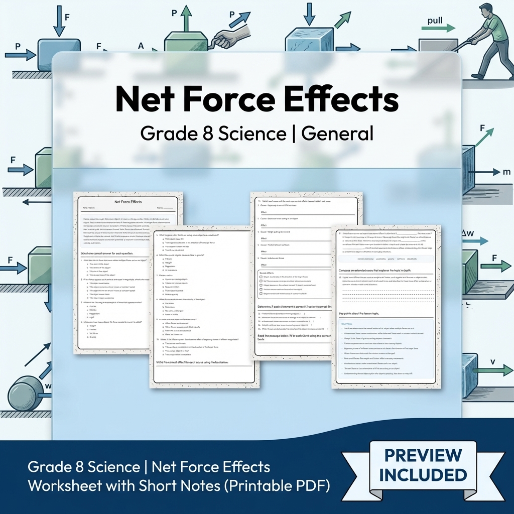 Grade 8 Science Data, Models & CER Full-Year Bundle: General Framework — included worksheet 20