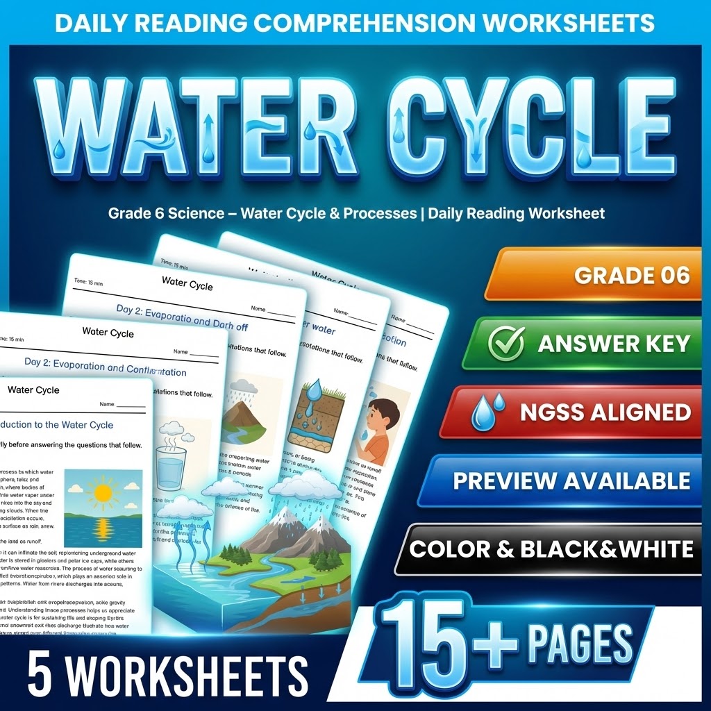 Grade 6 Science – Earth's Systems Lesson Bundle | NGSS Standards — included worksheet 3